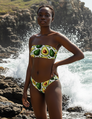 Basil Bandeau Bikini Bandeau Bikini — Dripper