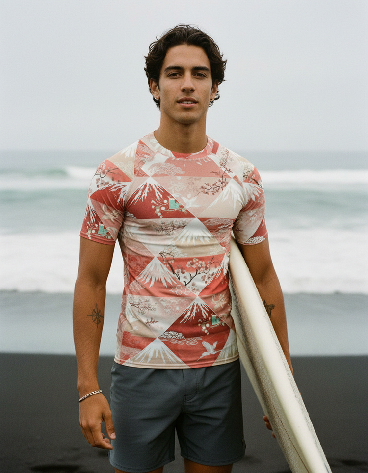 Men's Coral Zenith men's short-sleeve rashguards