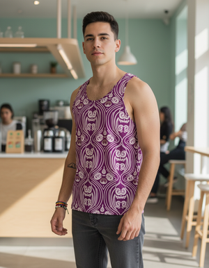 Men's Electric Fuchsia Sora men's tank tops