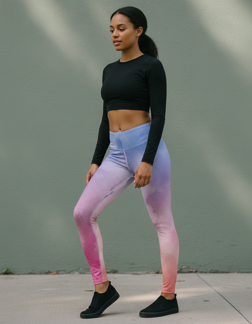 Rhodonite Mosaic Leggings Women's Leggings — Dripper