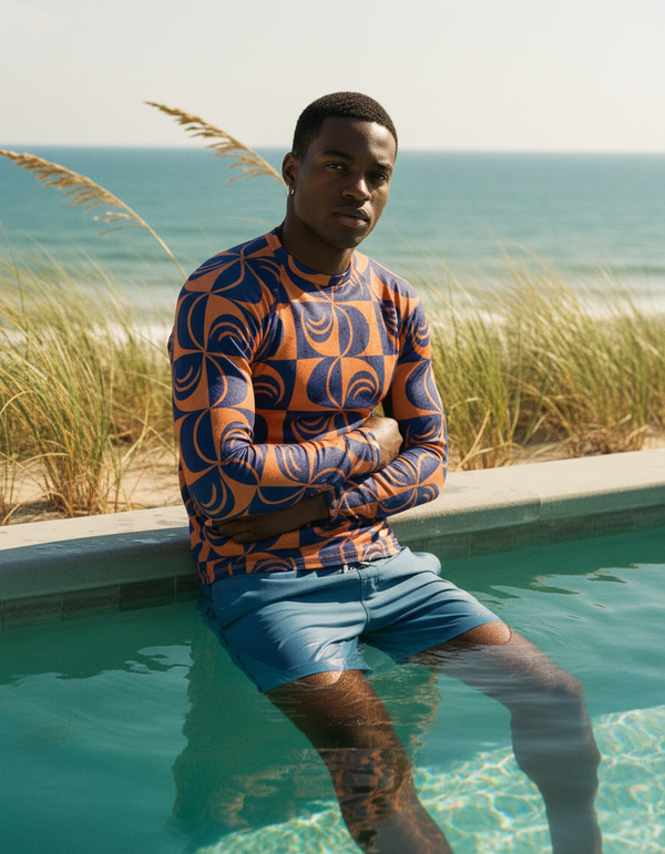 Bicolor men's rashguards