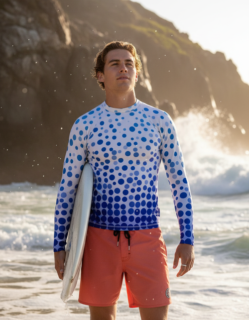 Pixel Rash Guard Men's Rashguard — Dripper