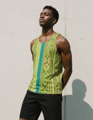 Runway Chartreuse Tierra Tank Top Men's Tank Top — Dripper