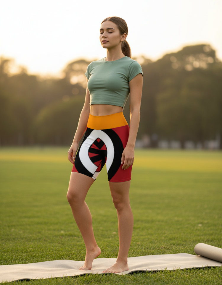 Sacred Ceremony Ritual Yoga Shorts