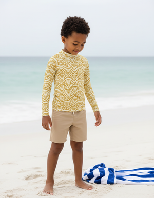 Yellow Aoi Kids Rash Guard Kids Rash Guard — Dripper