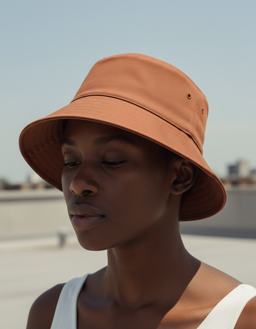 Bucket hat in Cinnamon