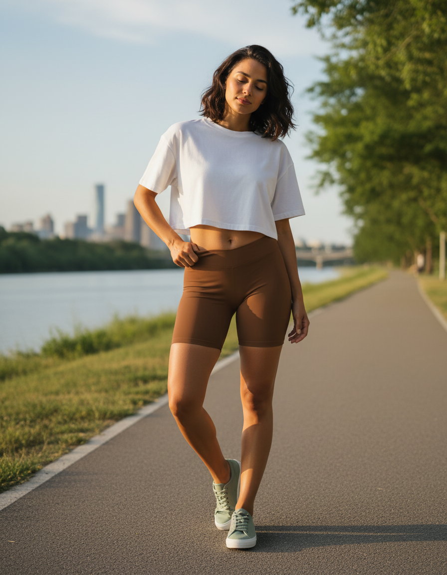 Short Shorts in Nutmeg