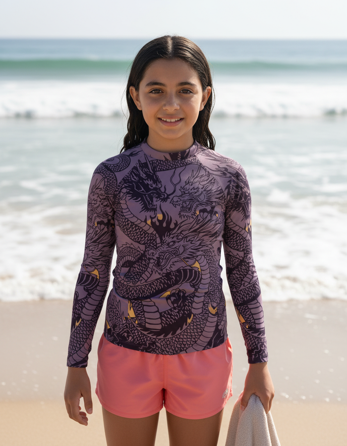 Rashguard — Youth Blackberry Ember