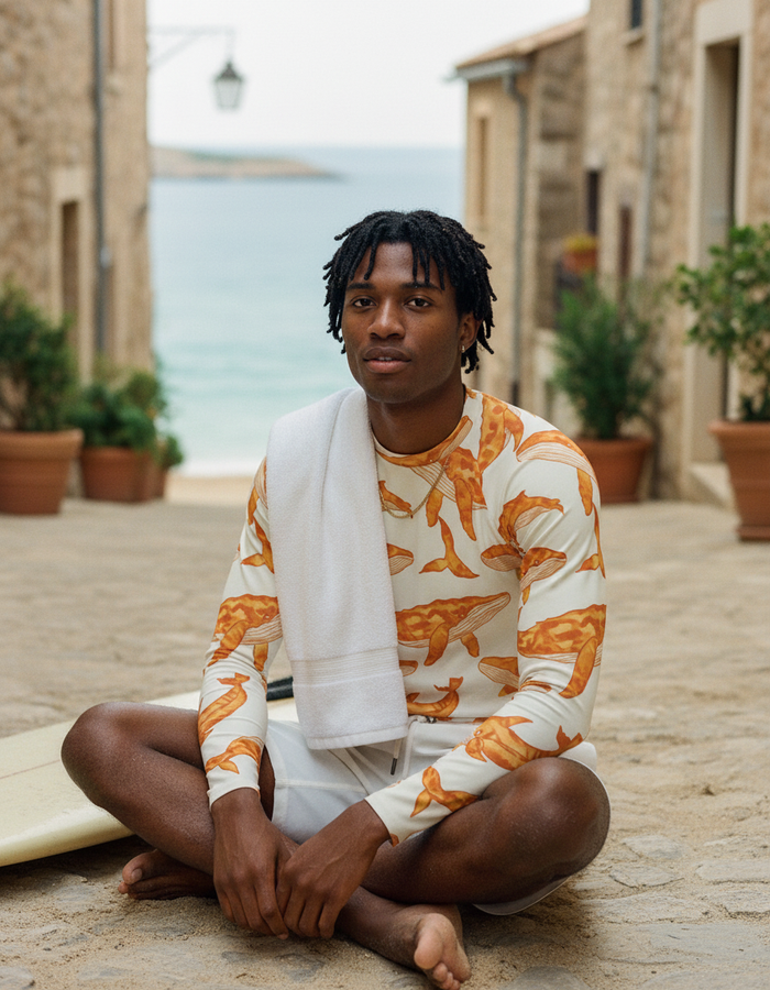 Rashguard — Men's Citrus Orange Breeze