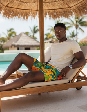 Amaryllis Men's Swim Trunks Men's Swim Trunks — Dripper