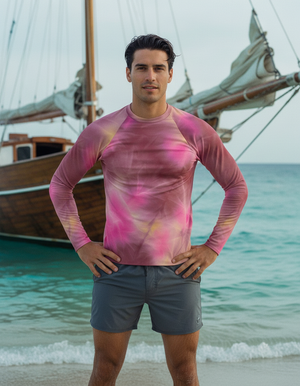 Men's Amaranth Frost men's rashguards