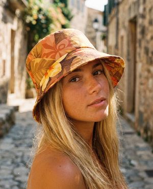 Unisex Burnt Sienna Bora Bucket Hat Bucket Hat — Lolekai