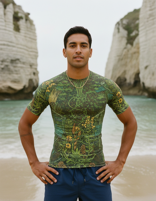 Men's Solarpunk Rash Guard