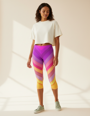 Chevron Collection Capri Leggings capri leggings