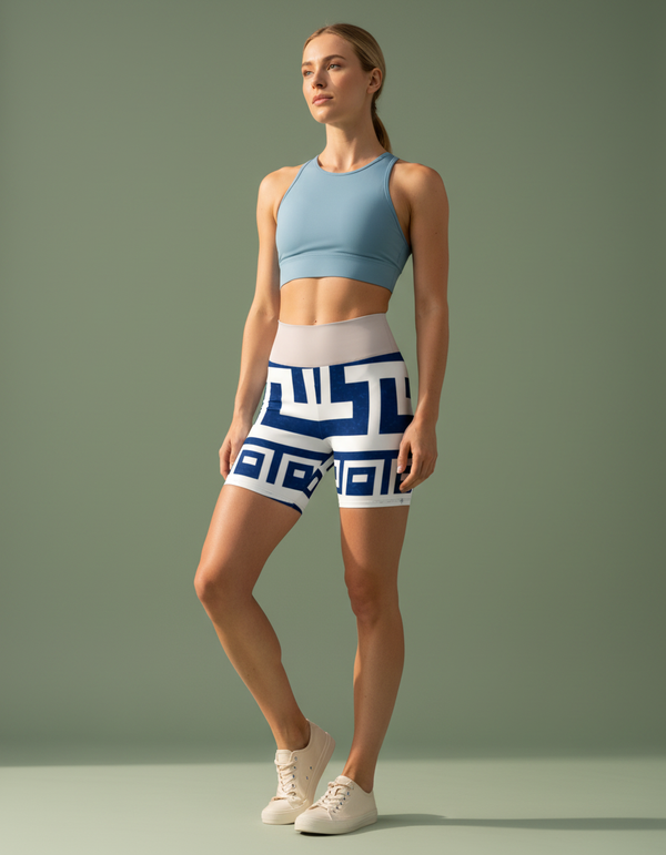 Greek Collection yoga shorts