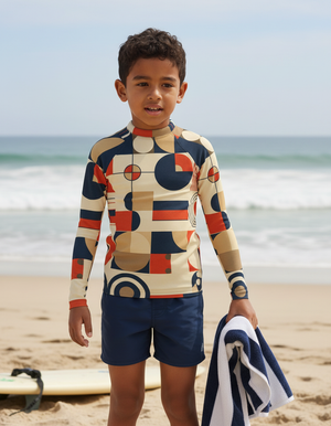 Amaranth Form Rash Guard Kids Rash Guard — Dripper