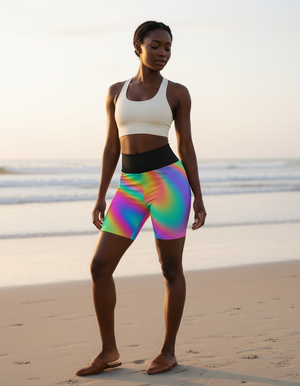 Prism Yoga Shorts Yoga Shorts — Dripper