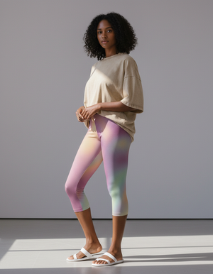 Amaranth Chroma Leggings Capri Leggings — Dripper