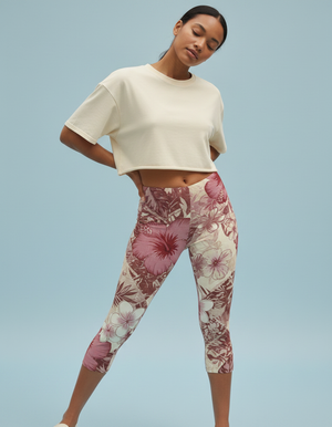 Amaranth Kumu capri leggings