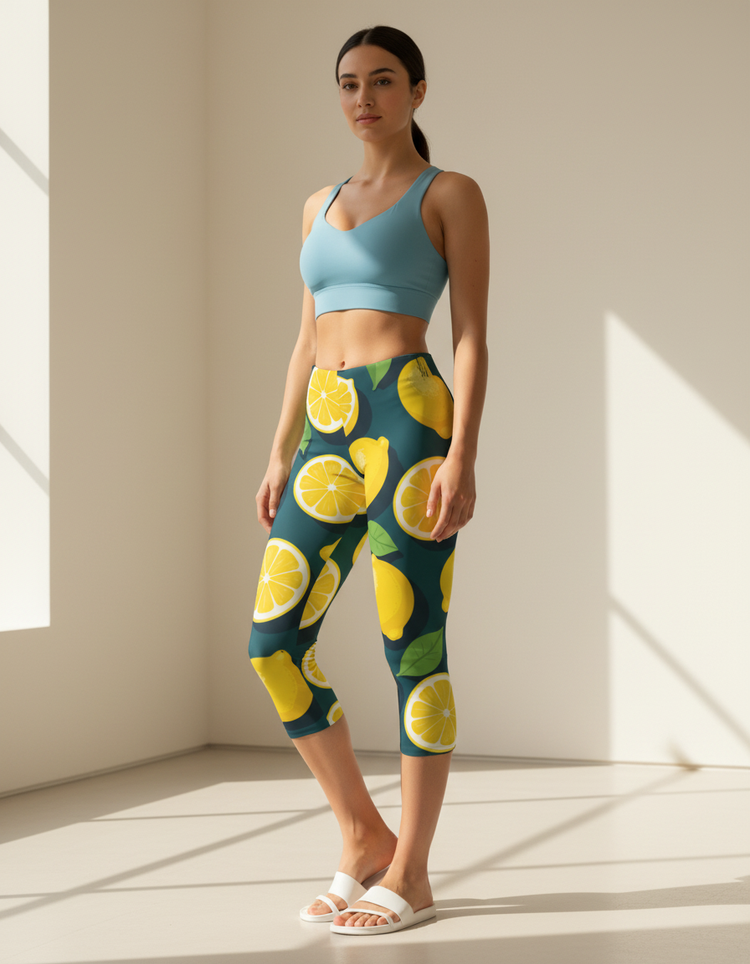 Women's Lemon Capri Leggings