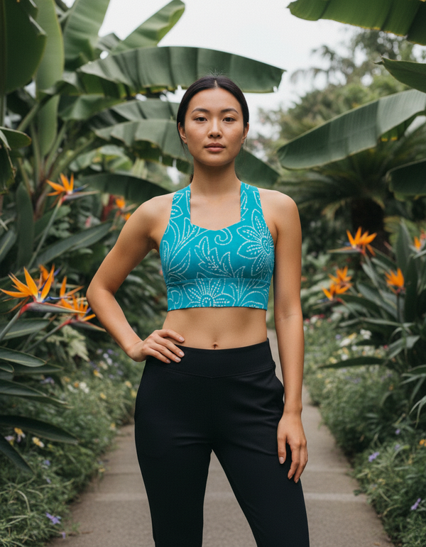 Batik Collection longline sports bras