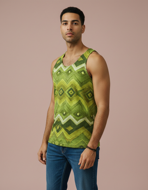 Men's Lime Andes tank tops