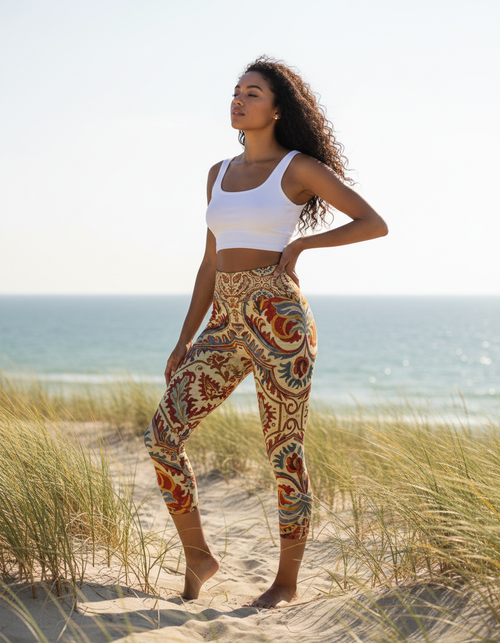 Zarafshan capri yoga leggings