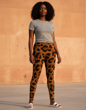Feline full-length leggings
