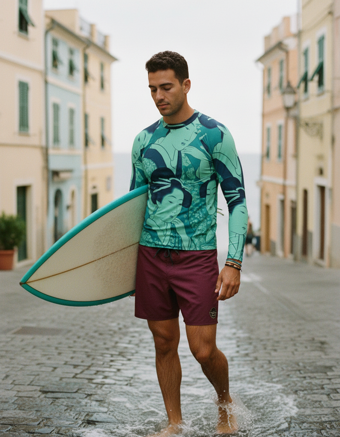 Rashguard — Men's Transformative Teal Elysium