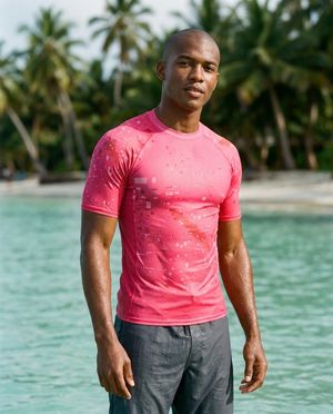 Men's Hot Pink Nova men's rashguards
