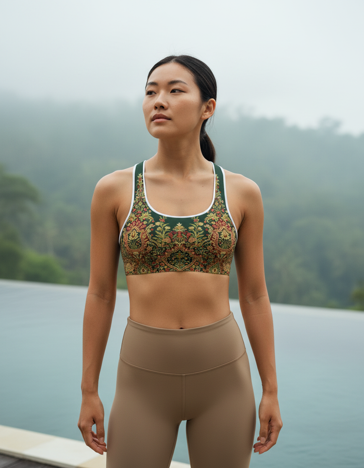 Serene Blossom Jasmine Sports Bra