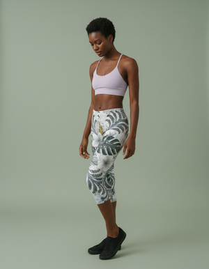 Blue Aura Hula capri leggings