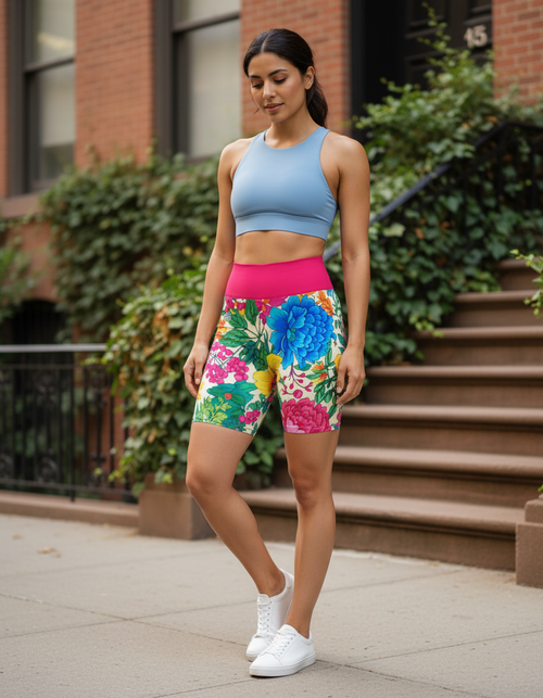 Verdant Yoga Shorts Yoga Shorts — Dripper