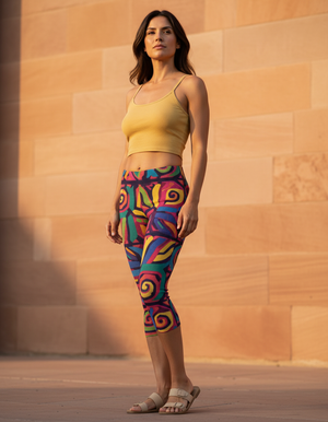 Tango Capri Leggings Capri Leggings — Dripper