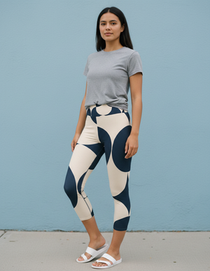 Mosaic capri yoga leggings