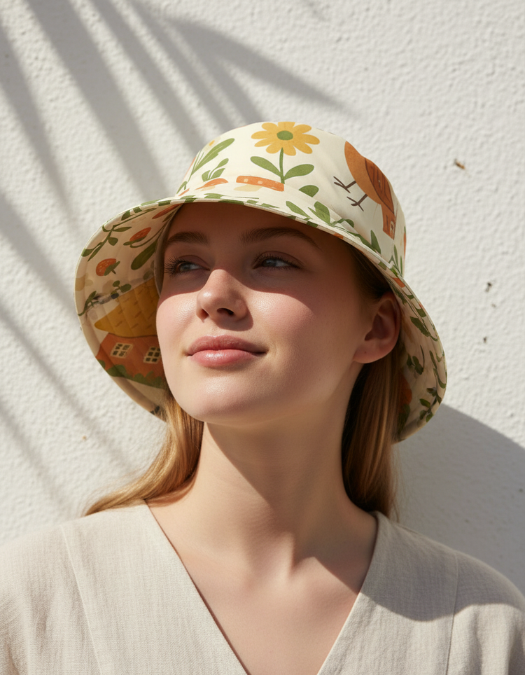 Wildflower Thistle Bucket Hat