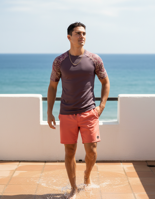 Amaranth Riad Rash Guard Men's Rashguard — Dripper
