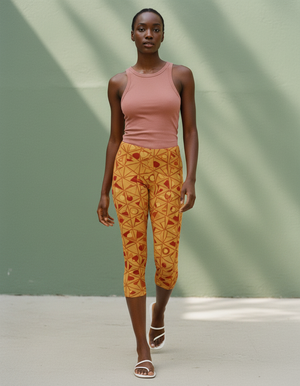 Amber Haze Tsubaki capri leggings