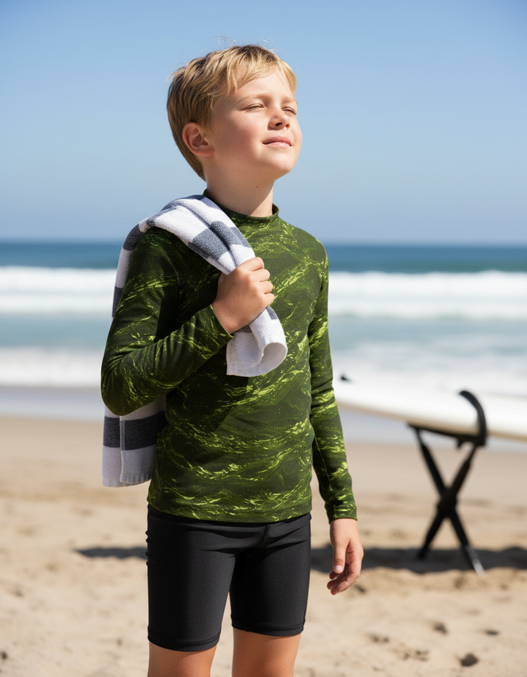 Boys Acacia Eclipse Rash Guard