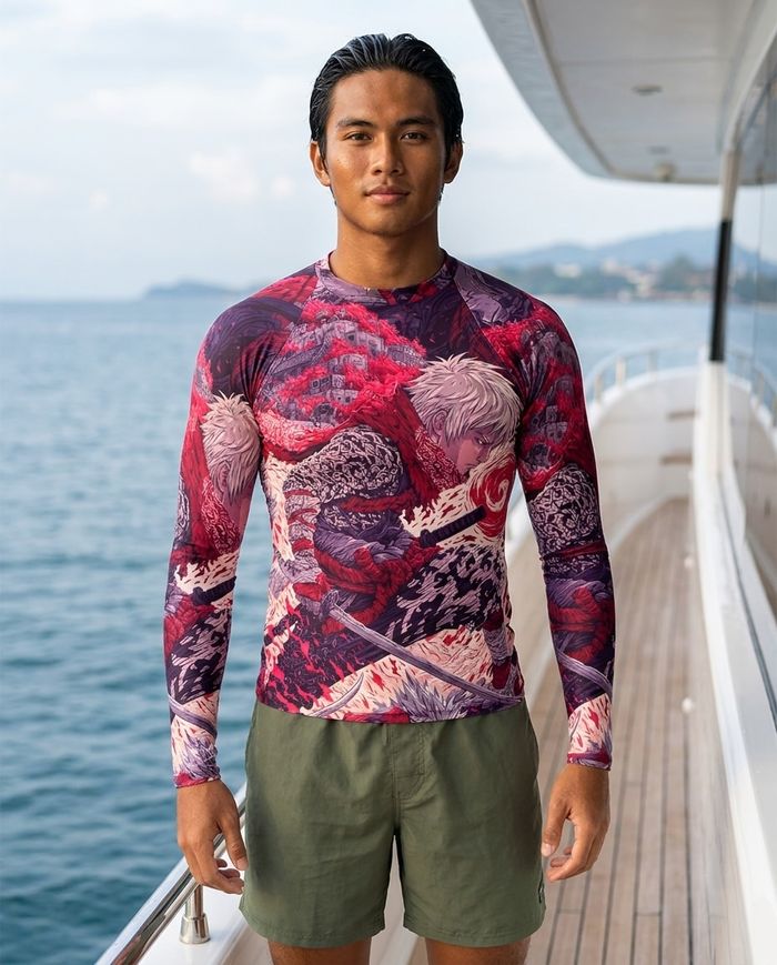 Rashguard — Men's Electric Fuchsia Senjin