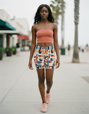 Blue Aura Form women's short shorts