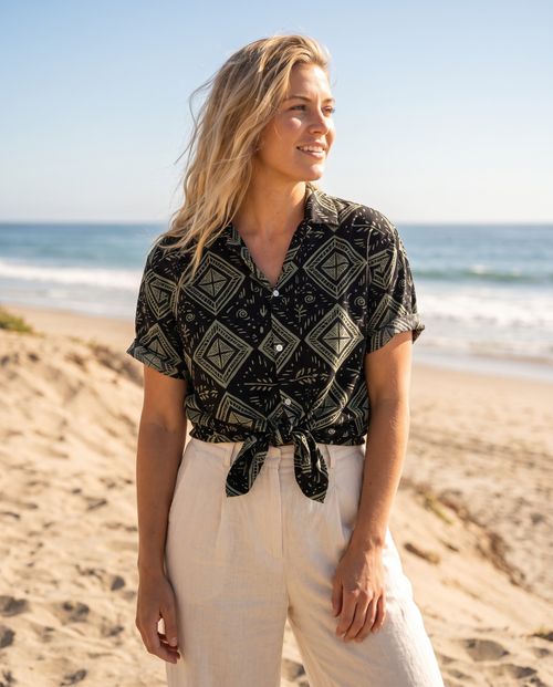Pueo women's hawaiian shirts
