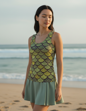 Women's Runway Chartreuse Nereid women's tank tops
