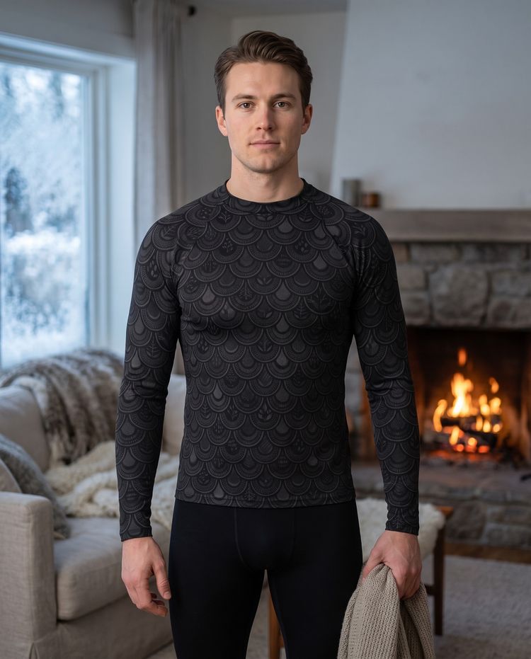 Shingle Base Layer Top men's base layer tops