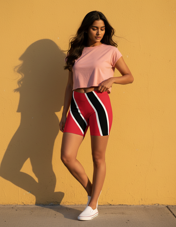Trinidadian Flag women's short shorts