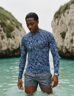 Marina Echo Rash Guard Men's Rashguard — Dripper