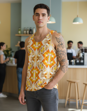 Citrus Orange Sumi Tank Top Men's Tank Top — Dripper