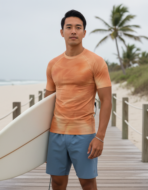 Citrus Orange Frost Rash Guard