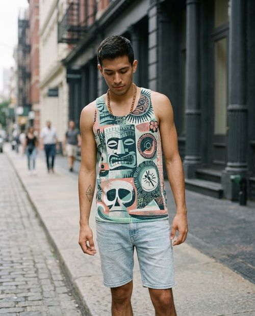 Men's Jelly Mint Kahuna men's tank tops