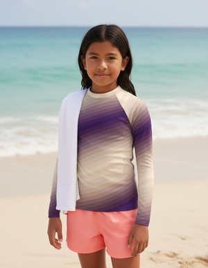 Angora Ripple Rash Guard Kids Rash Guard — Dripper